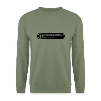 Get a Girlfriend - Unisex Sweatshirt - army green - Front - Alina (178cm) & Michal (187cm)