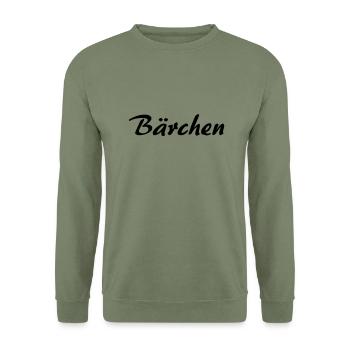 Bärchen - Unisex Pullover - Armeegrün - Vorne - Alina (178cm) & Michal (187cm)
