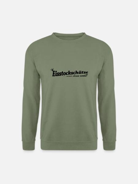 Eisstockschießen - Unisex Pullover - Armeegrün