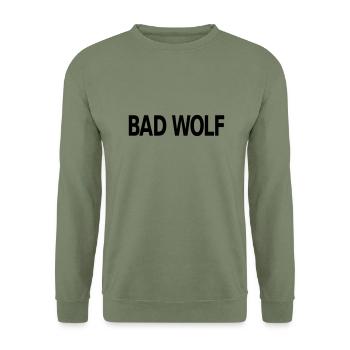 Bad Wolf - Unisex Sweatshirt - army green - Front - Alina (178cm) & Michal (187cm)