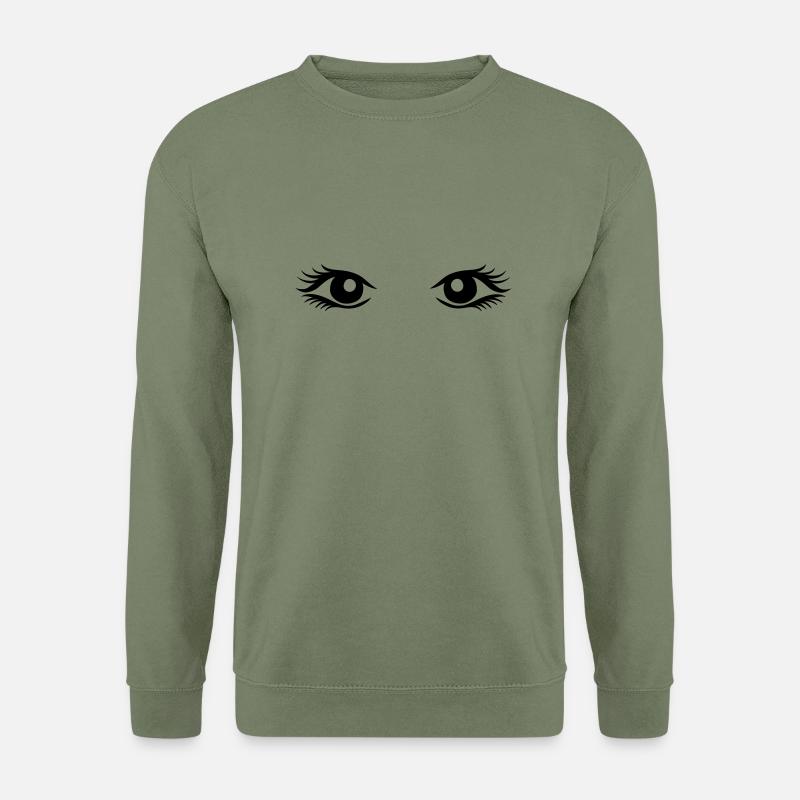 Augen - Unisex Pullover - Armeegrün