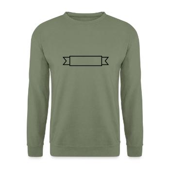 Frame banner field - Unisex Sweatshirt - army green - Front - Alina (178cm) & Michal (187cm)