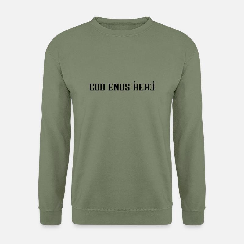 God ends - Unisex Pullover - Armeegrün
