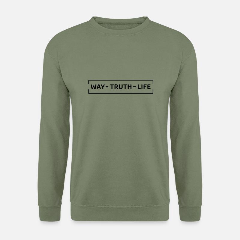Christliche Sprüche - Unisex Pullover - Armeegrün