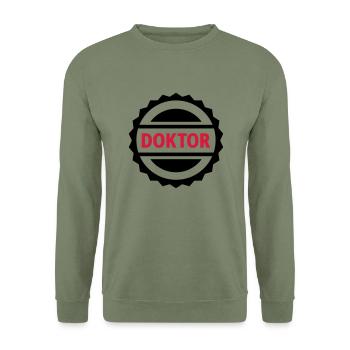 Docteur - Sweat-shirt Unisexe - vert militaire - Devant - Alina (178cm) & Michal (187cm)