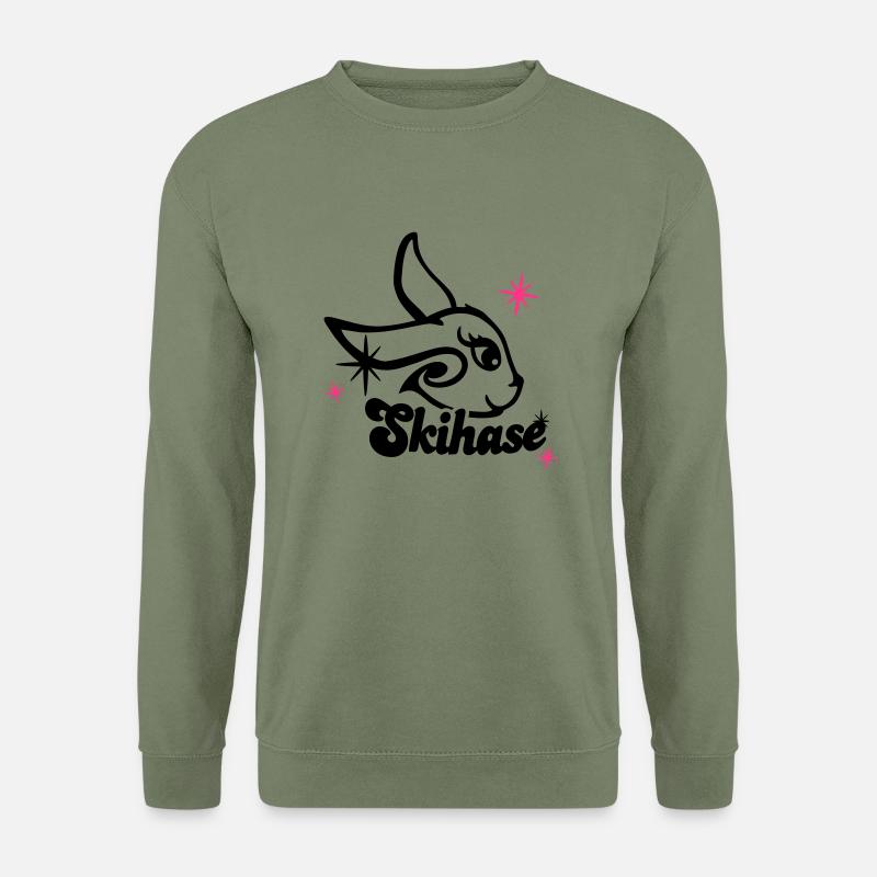 skihase_candi_2c - Unisex Pullover - Armeegrün