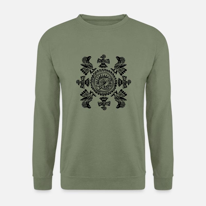 mexikanische zeichen / ethno - Unisex Pullover - Armeegrün
