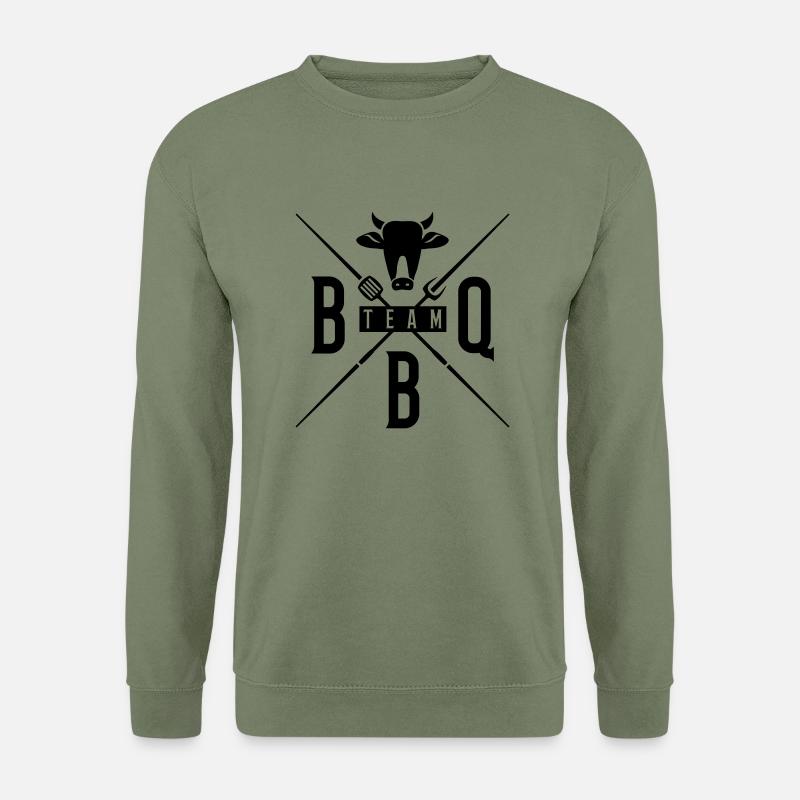 bbq team grill cow - Unisex Pullover - Armeegrün