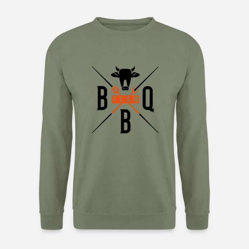 bbq team grill - Unisex Pullover - Armeegrün