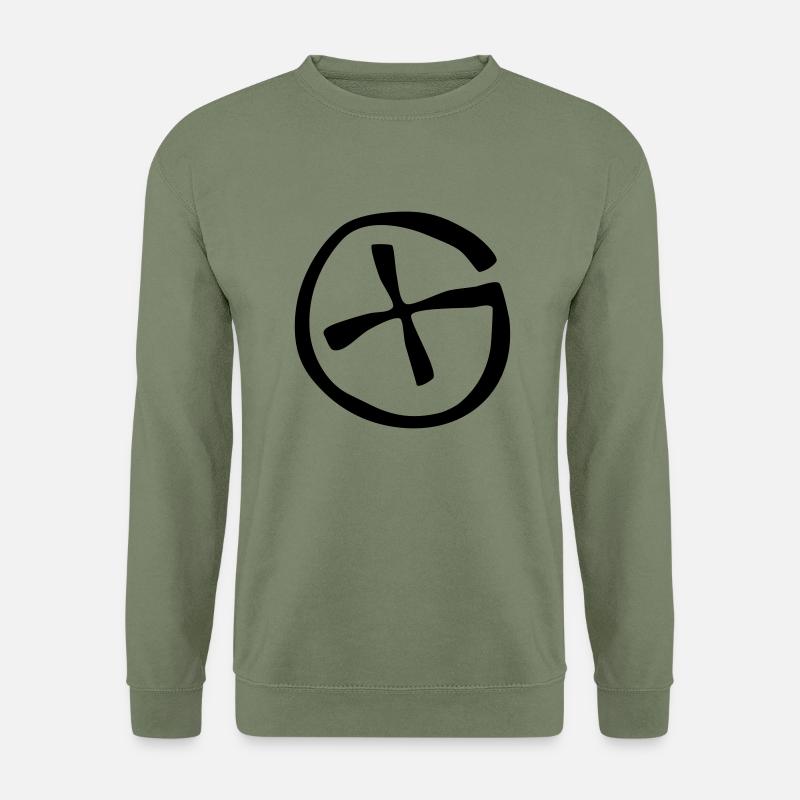 Geocaching, Logo - Unisex Pullover - Armeegrün