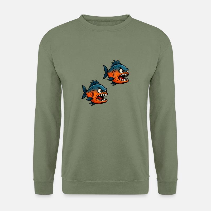 piranha comic 2 - Unisex Pullover - Armeegrün