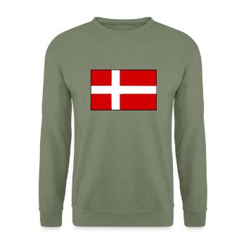 Denmark - Unisex Sweatshirt - army green - Front - Alina (178cm) & Michal (187cm)