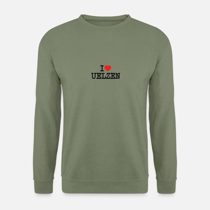 I love Uelzen - Unisex Pullover - Armeegrün