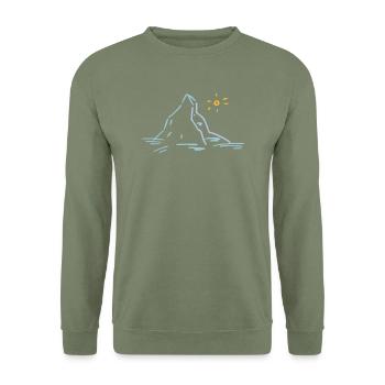 Matterhorn - Unisex Pullover - Armeegrün - Vorne - Alina (178cm) & Michal (187cm)