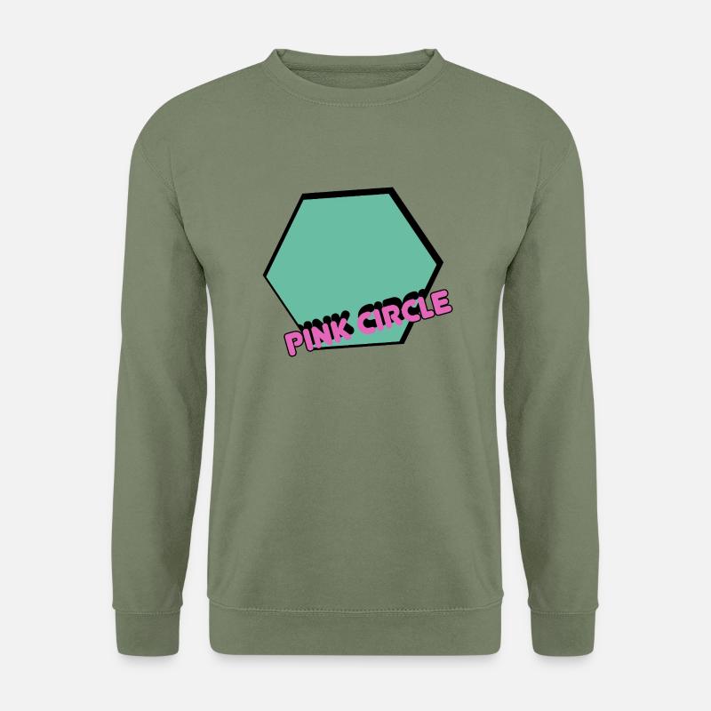 Hexagone vintage avec texte - Sweat-shirt Unisexe - vert militaire