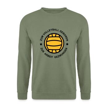 Volleyball - Unisex Pullover - Armeegrün - Vorne - Alina (178cm) & Michal (187cm)