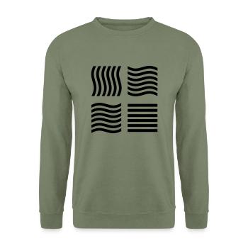 The Fifth Element - Unisex Pullover - Armeegrün - Vorne - Alina (178cm) & Michal (187cm)