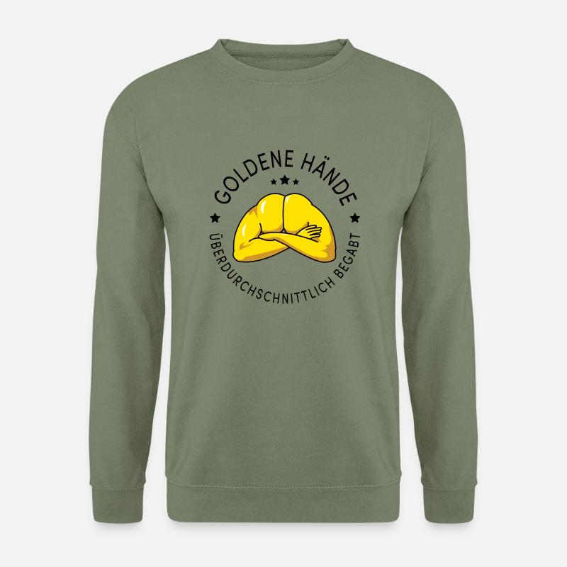 Goldene Haende - Unisex Pullover - Armeegrün