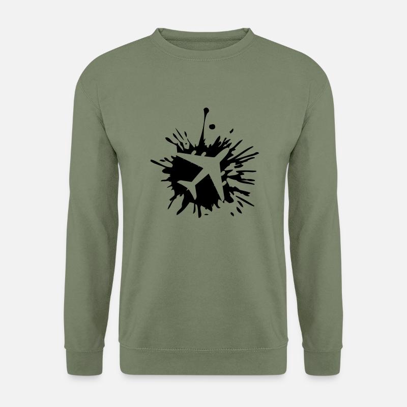 Drops airplane blobs - Unisex Sweatshirt - army green