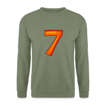 7 - Unisex Sweatshirt - army green - Front - Alina (178cm) & Michal (187cm)
