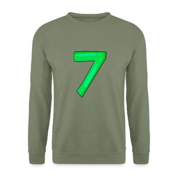 7 - Unisex Sweatshirt - army green - Front - Alina (178cm) & Michal (187cm)