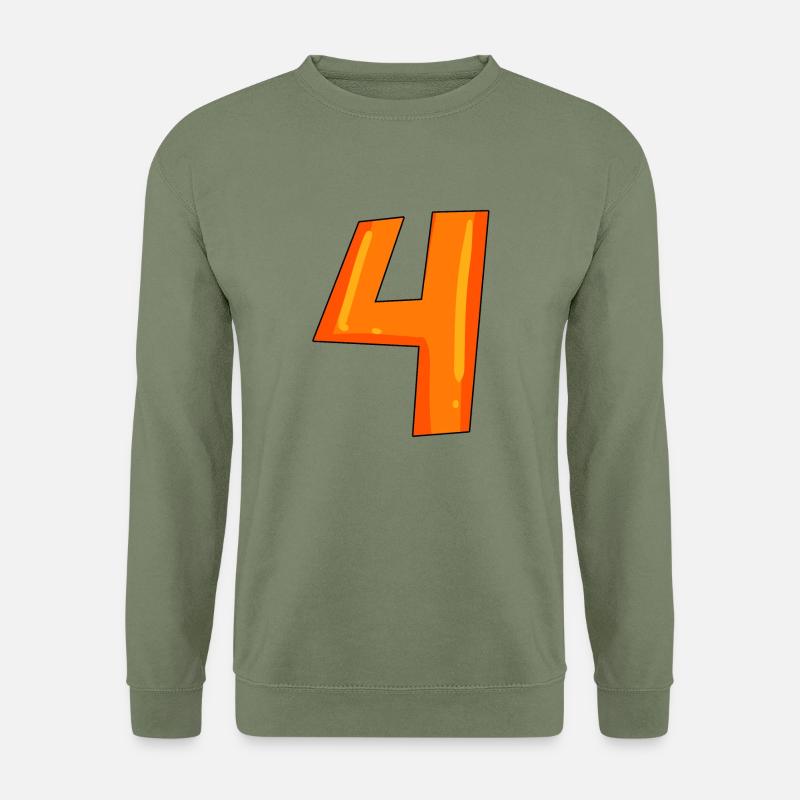 Vier 4 - Unisex Pullover - Armeegrün