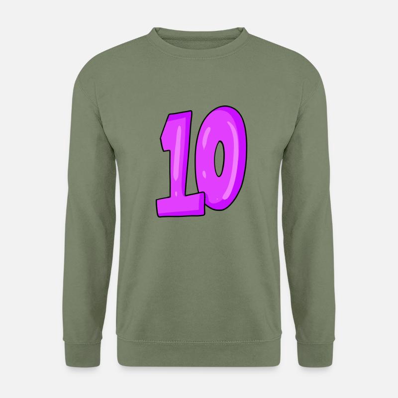 10 - Unisex Pullover - Armeegrün