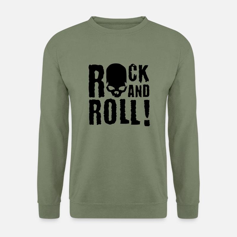 rock_and_roll_c_1c - Unisex Pullover - Armeegrün