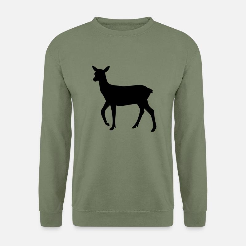 Reh - Unisex Pullover - Armeegrün