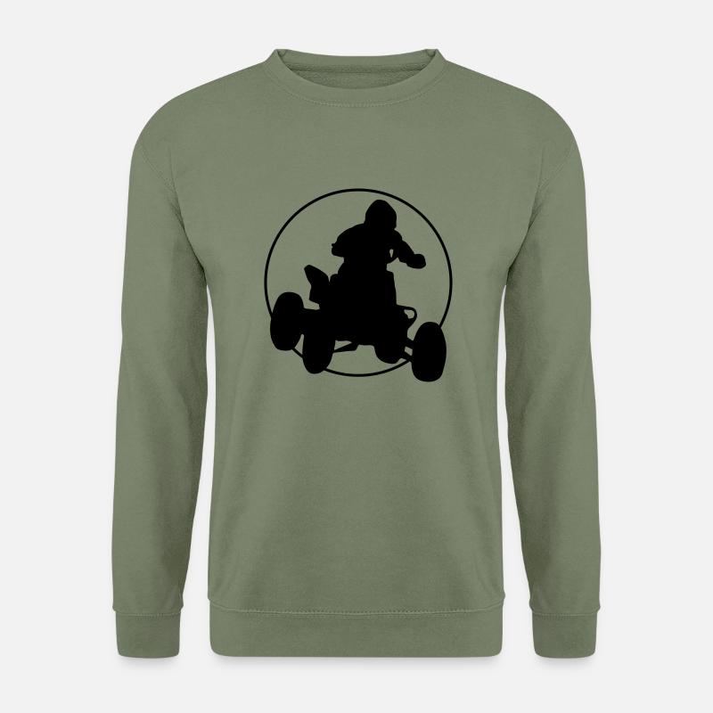 buggy racer silhouette - Unisex Pullover - Armeegrün