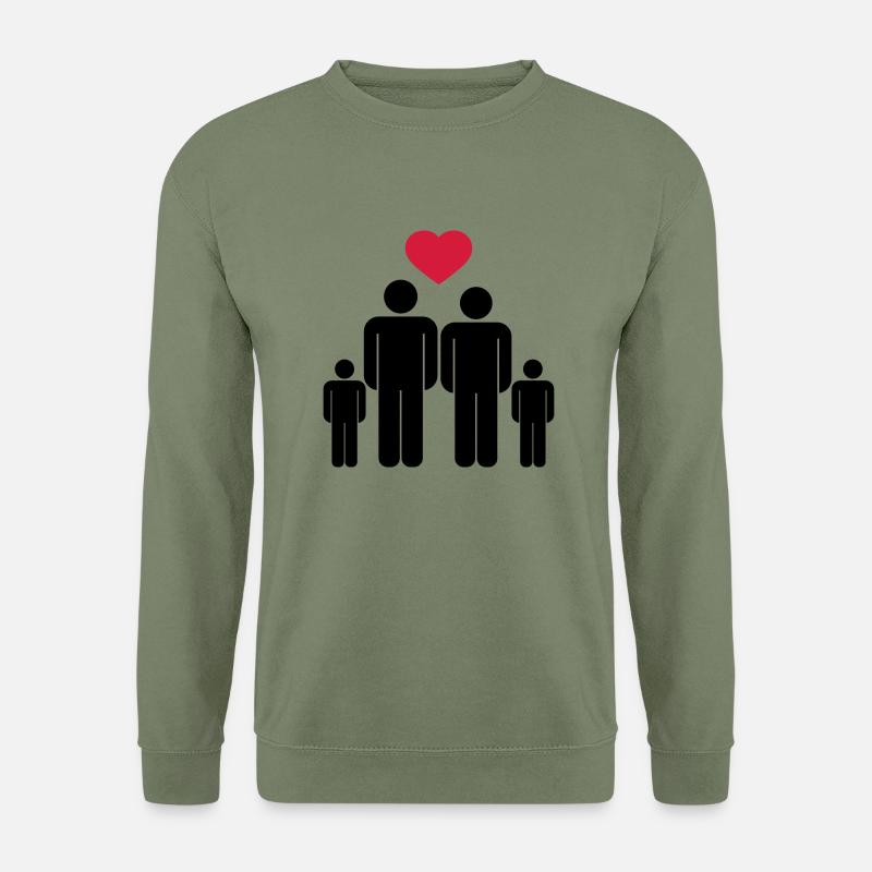 Kleine Familie Icon - Unisex Pullover - Armeegrün