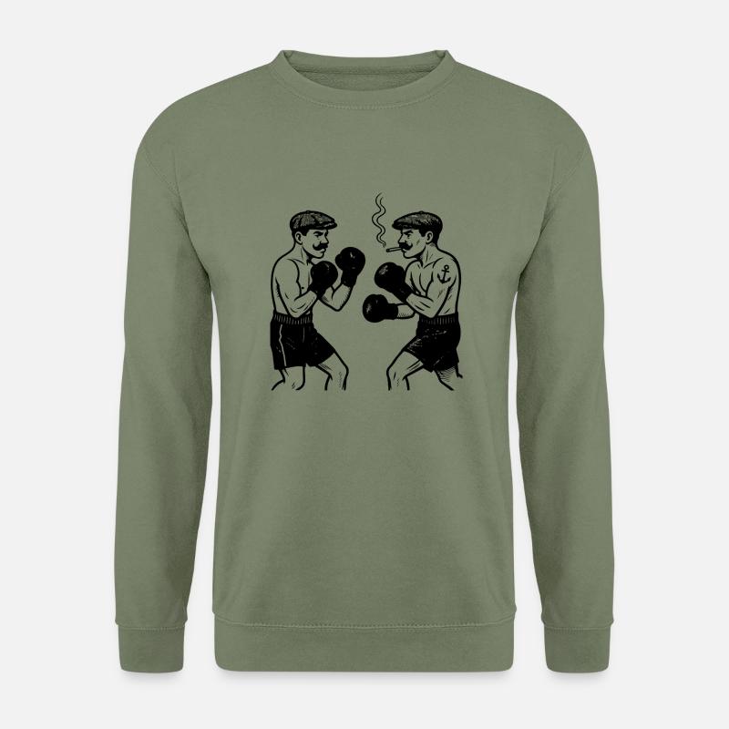 Retro-Boxershorts - Unisex Pullover - Armeegrün
