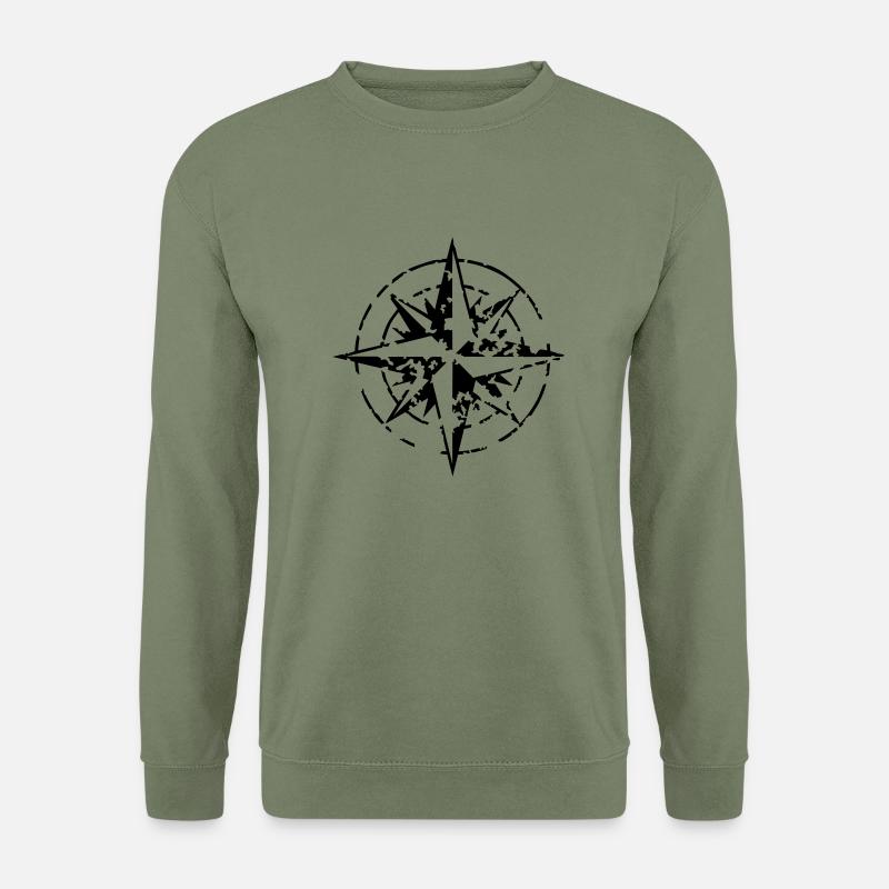 windrose_02_a_1c - Unisex Pullover - Armeegrün