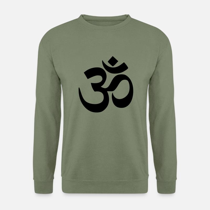 AUM OM Devanagari 1c - Unisex Pullover - Armeegrün