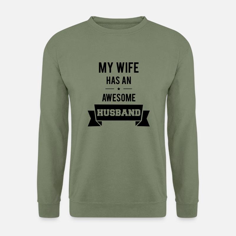 Awesome Husband - Unisex Pullover - Armeegrün