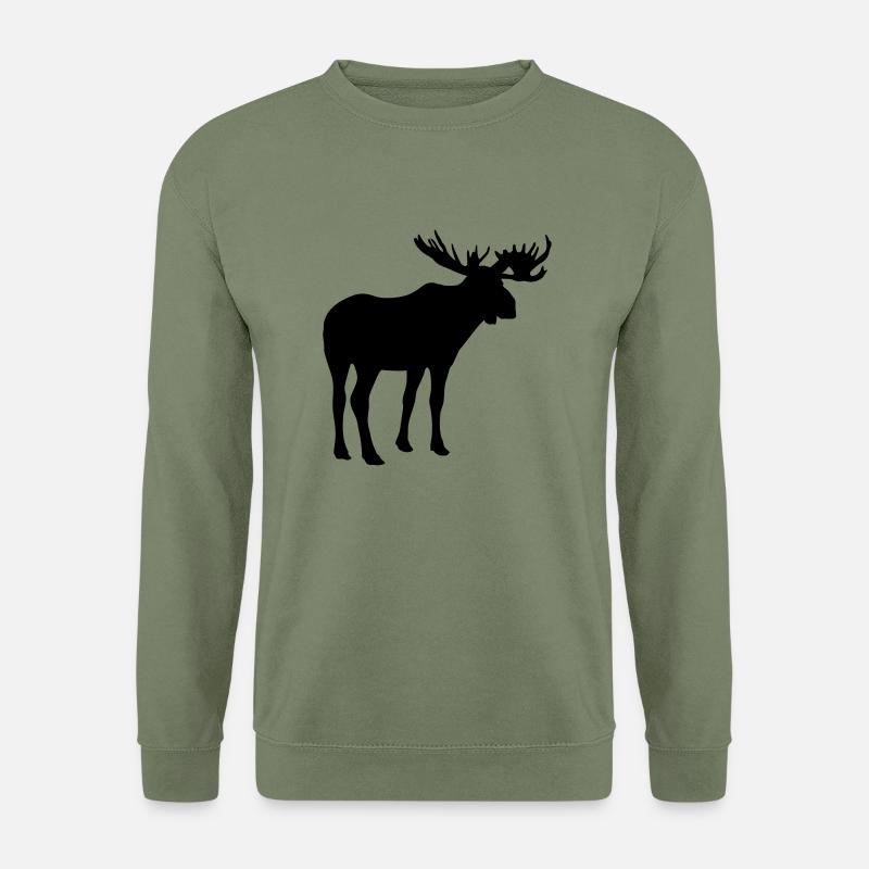 Moose - Unisex Sweatshirt - army green