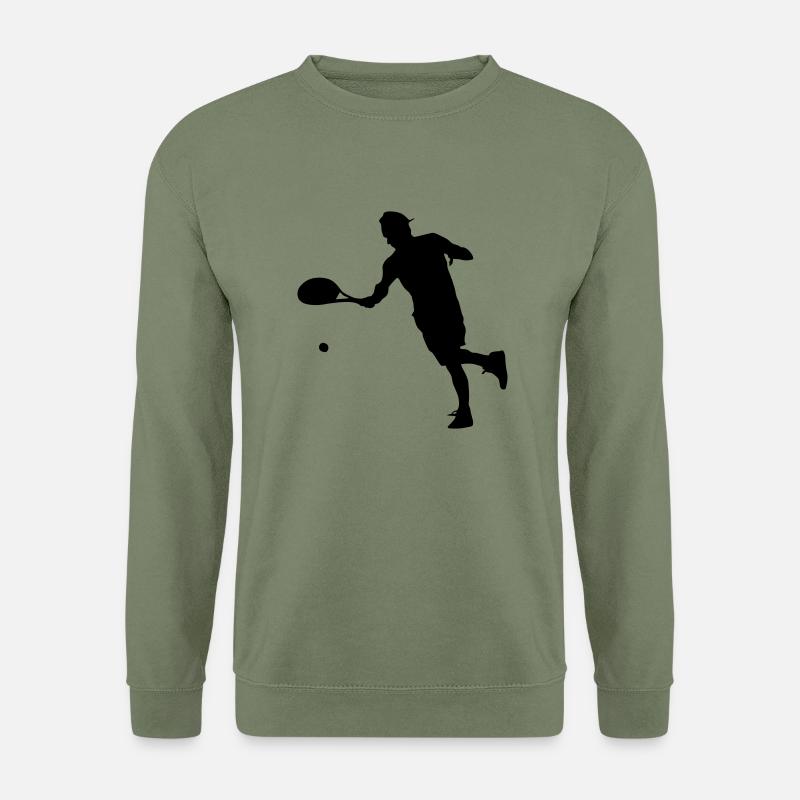 tennis spieler - Unisex Pullover - Armeegrün