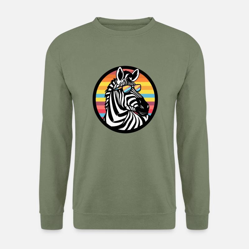 Zebra Comic Cool - Unisex Sweatshirt - army green
