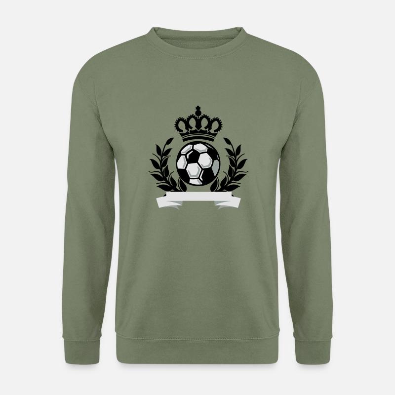 fussball kronenbanner - Unisex Pullover - Armeegrün