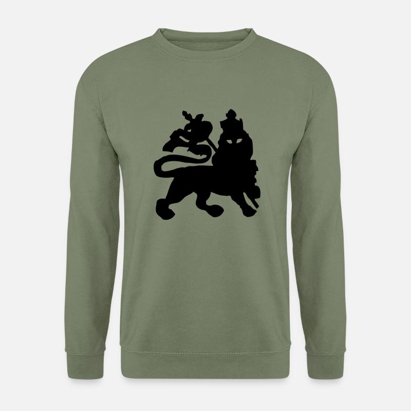 jah lion - Unisex Pullover - Armeegrün