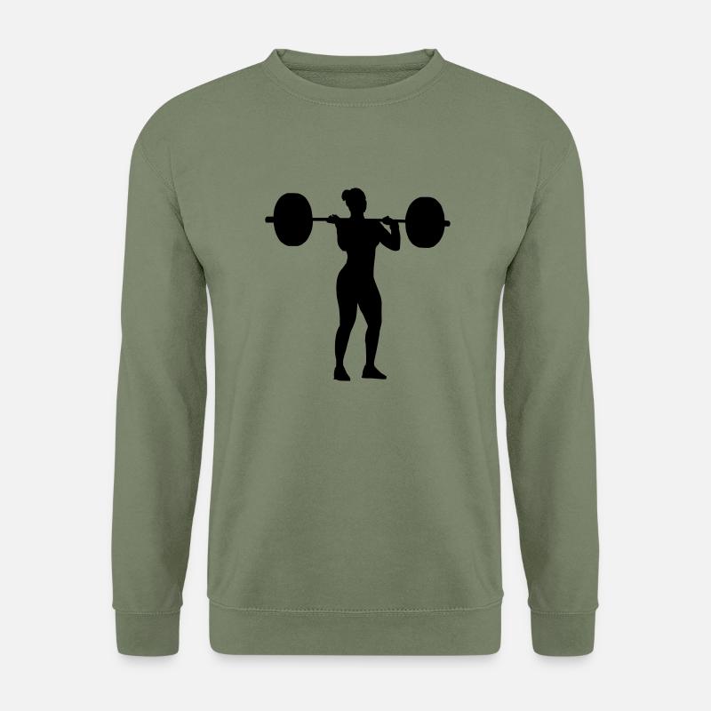 Umsetzen Endposition Frau - Unisex Pullover - Armeegrün