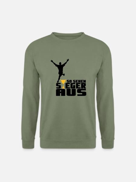 So sehen Sieger aus - Unisex Pullover - Armeegrün