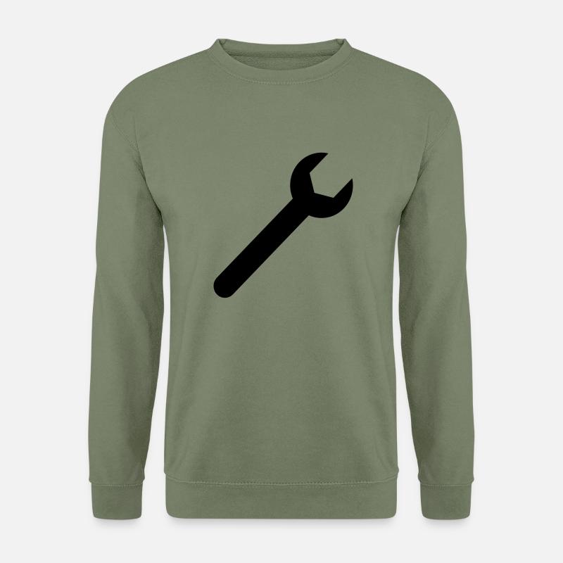 wrench,Tool,Hammer,Pliers,work - Unisex Sweatshirt - army green
