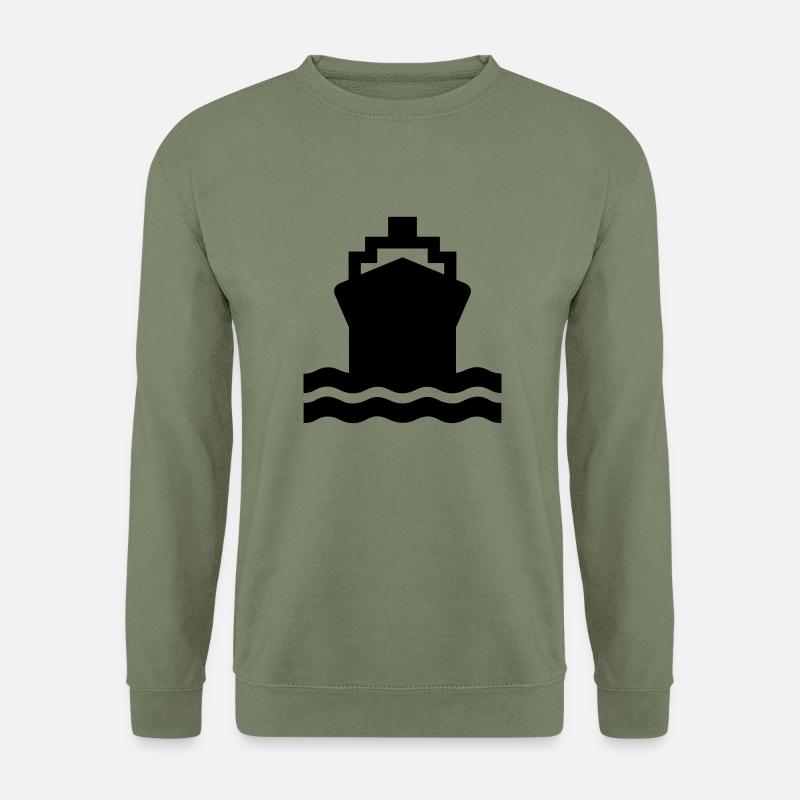 Schiff,Containerschiff,Tanker,Reederei,panamax, - Unisex Pullover - Armeegrün