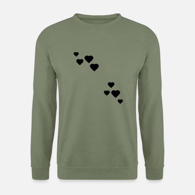 herzen - Unisex Pullover - Armeegrün