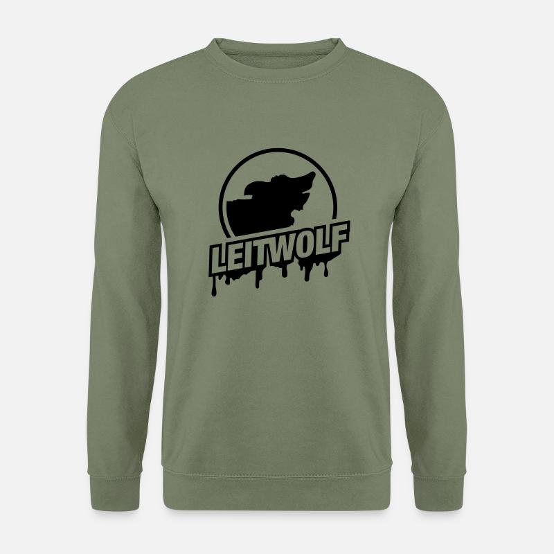 leitwolf_ra1 - Unisex Pullover - Armeegrün