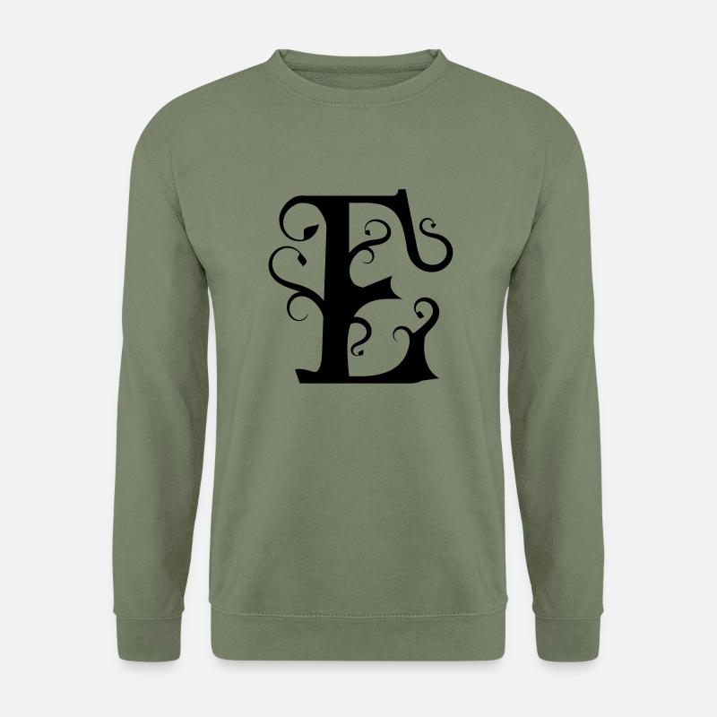 Monogramm Letter E - Unisex Pullover - Armeegrün