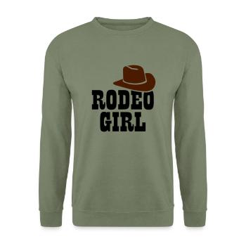 Rodeo - Unisex Pullover - Armeegrün - Vorne - Alina (178cm) & Michal (187cm)