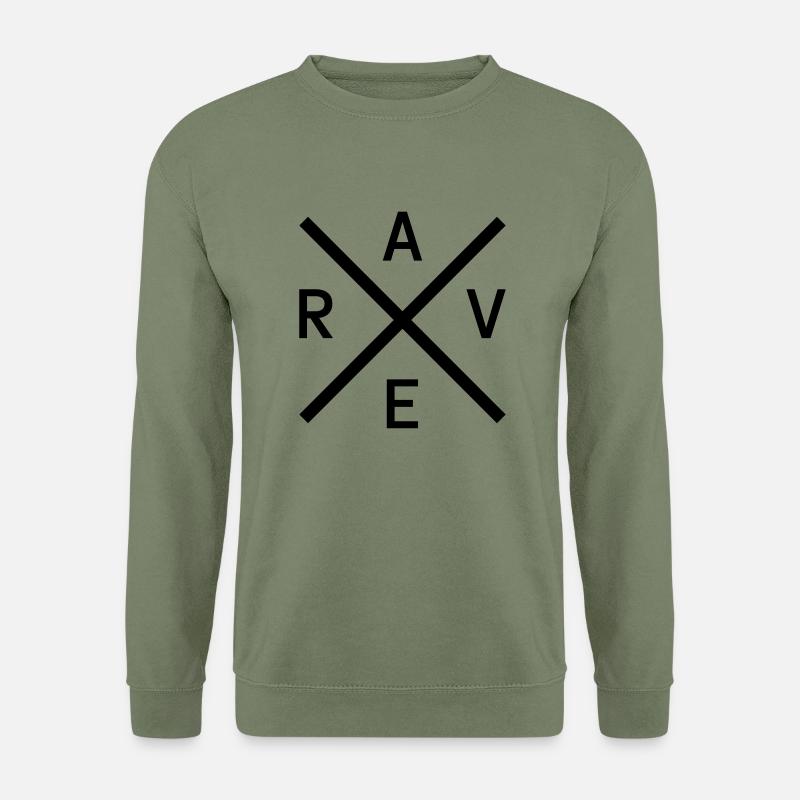 RAVE X - Unisex Pullover - Armeegrün