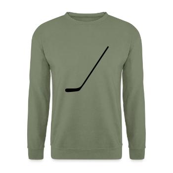 hockey sur glace - Sweat-shirt Unisexe - vert militaire - Devant - Alina (178cm) & Michal (187cm)
